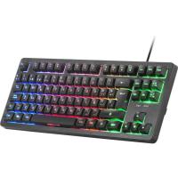 Teclado gaming con cable, negro, iluminación FRGB, TKL MK023 MARS GAMING