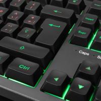 Teclado gaming con cable, negro, iluminación FRGB, TKL MK023 MARS GAMING