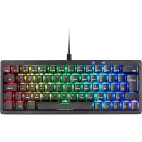 Teclado gaming con cable, negro con swith azul, HOT-SWAP mecanico MKMINIPRO