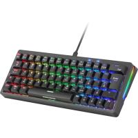 Teclado gaming con cable, negro con swith azul, HOT-SWAP mecanico MKMINIPRO