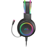 Auriculares gaming  con micrófono, iluminación FRGB, MHRGB MARS GAMING