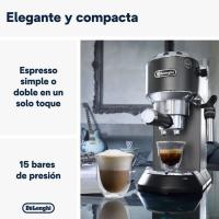 Cafetera express. 1300W, 1,3L, regalo de molinillo Kg200,  Dedica EC685M DELONGHI