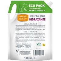 Gel de ducha hidratante NATURAL HONEY, eco pack 1.400 ml