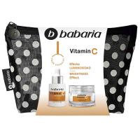 Sérum+crema Vitamin C+neceser plumetti BABARIA, set 1 ud