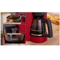 Cafetera de goteo roja, 1200W, 15 tazas, My Moment TKA2M114 BOSCH