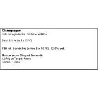 Champagne Brut VEUVE CLICQUOT, botella 75 cl