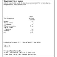 Mayonesa sabor suave SANTA TERESA, brik 125 ml