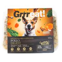 Alimento de pollo para perro GRRREAT, bandeja 400 g