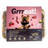 Alimento de ternera para perro GRRREAT, bandeja 400 g