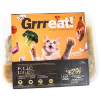 Alimento de pollo para gato GRRREAT, bandeja 400 g