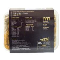 Crossfeeding de ternera y pavo para gato GRRREAT, bandeja 700 g