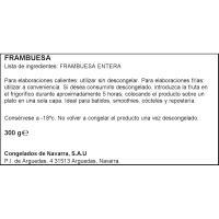 Frambuesa CONGELADOS DE NAVARRA, bolsa 300 g