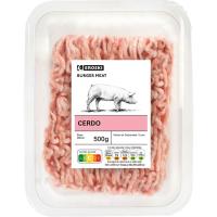 Picada de cerdo burger meat EROSKI, bandeja 500 g