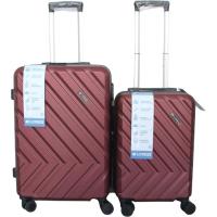 Trolley mediano vino, ABS, cierre combinación, 4 ruedas, N62 AR, 47x28x69 cm