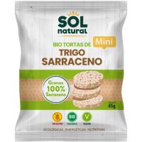 Mini tortitas de trigo sarraceno bio SOLNATURAL, bolsa 45 g