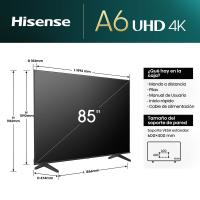 TV Led 85" UHD 4K Smart 85A6N HISENSE