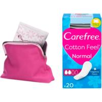 Protegeslip normal plegada cotton feel CAREFREE, caja 20 uds