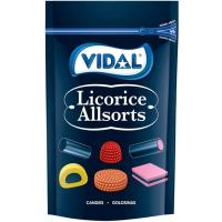 VIDAL Liquorice all sorts gominolak, poltsa 180 g