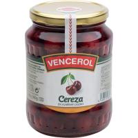 Cerezas en almíbar VENCEROL, frasco 360 g