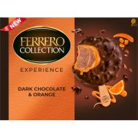 Helado dark choco&naranja FERRERO, 3 uds, caja 138 g