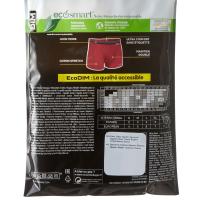 Bóxer hombre algodón elástico, azul talla XL ECODIM, pack 3 uds