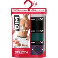 Bóxer hombre algodón elástico, verde jade talla XXL DIM, pack 3 uds