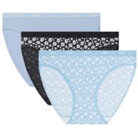 Braga mujer algodón elástico, azul claro talla G DIM, pack 3 uds