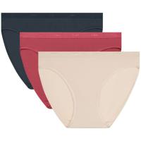 Braga mujer algodón elástico, gris/rojo talla G ECODIM, pack 3 uds
