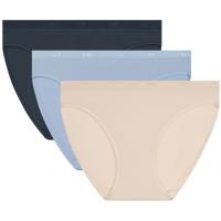 Braga mujer algodón elástico, azul/gris talla G ECODIM, pack 3 uds