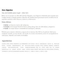 Colonia para mujer Star girl DON ALGODON, vaporizador 30 ml