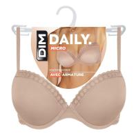 Sujetador mujer con aro microfibra, piel DIM, talla 100C