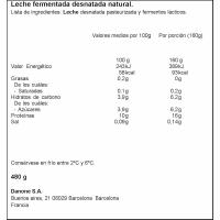 Leche fermentada sabor natural YOPRO, tarrina 480 g