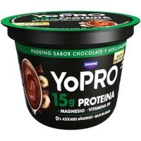 Pudding de choco y avellana YOPRO, tarrina 150 g