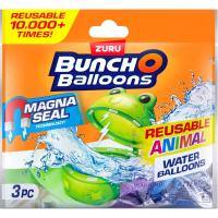 Globo animal de agua reutilizable, bolsa sorpresa +3 años BUNCH O BALLOONS,  3 uds