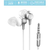 Auriculares blancos metalizados con cable METALLIZED ENERGY SISTEMS