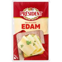 PRESIDENT Edam gazta samurra, xerrak, erretilua 100 g