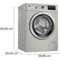 Lavadora 8 kg, inox, carga frontal, 1200 rpm, WAN2428XES BOSH