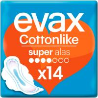 Compresa con alas super EVAX COTTONLIKE, paquete 14 uds