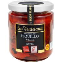 Pimiento piquillo entero D.O. LA TUDELANA, frasco 260 g