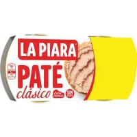 Paté clásico LA PIARA, pack 2x75 g