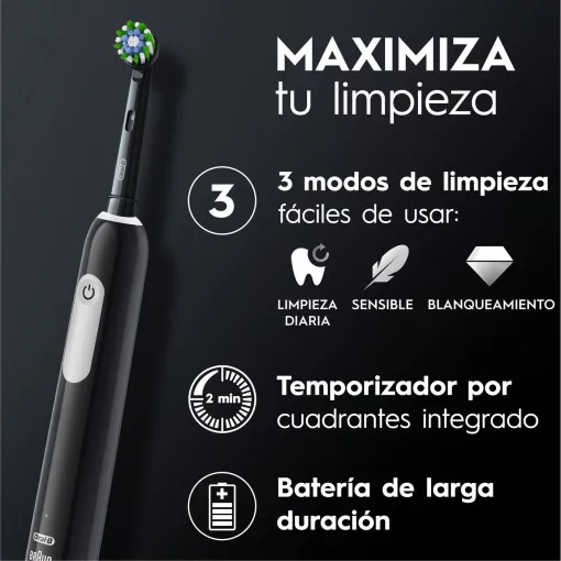 Cepillo de dientes eléctricoO Pro 1 Negro ORAL-B