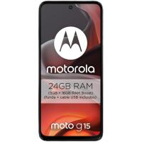 Smartphone libre gris 8+256 GB, Moto G15 MOTOROLA