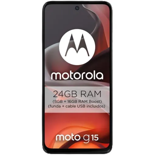 Smartphone libre gris 8+256 GB, Moto G15 MOTOROLA