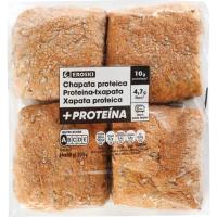 Panecillo protéico EROSKI, bolsa 4 uds