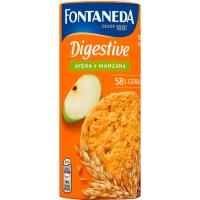 Galleta Digestive manzana FONTANEDA, caja 198 g