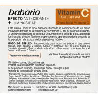 BABARIA C bitaminadun aurpegiko krema, potoa 50 ml