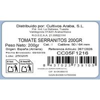 Serranitos tomatea, erretilua 200 g