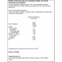 Postre de caramelo al punto de sal SOJASUN, pack 4x100 g