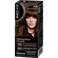 Tinte 4-8 castaño chocolate SYOSS PERMANENT, caja 1 ud