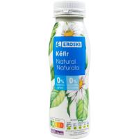 Kéfir líquido 0% natural EROSKI, botella 250 g
